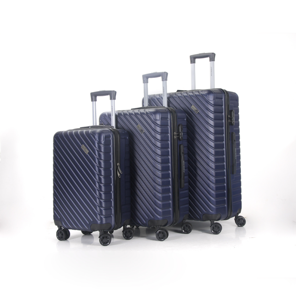 set de 3 valises bleu marine mykonos