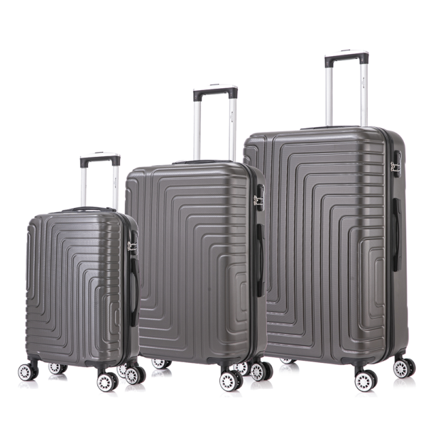 set de 3 valises Lanzarote gris foncé