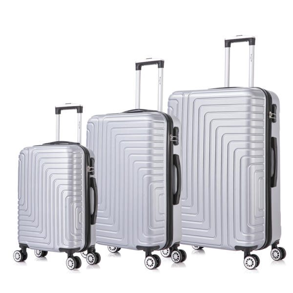 set de 3 valises Lanzarote gris clair