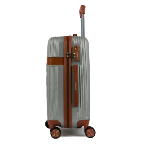 valise cabine chantilly de côté grise claire