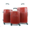 set de 3 valises doha rouge