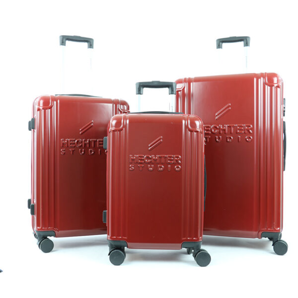 set de 3 valises doha rouge