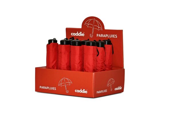 Parapluies Caddie Noir et Rouge – Image 10