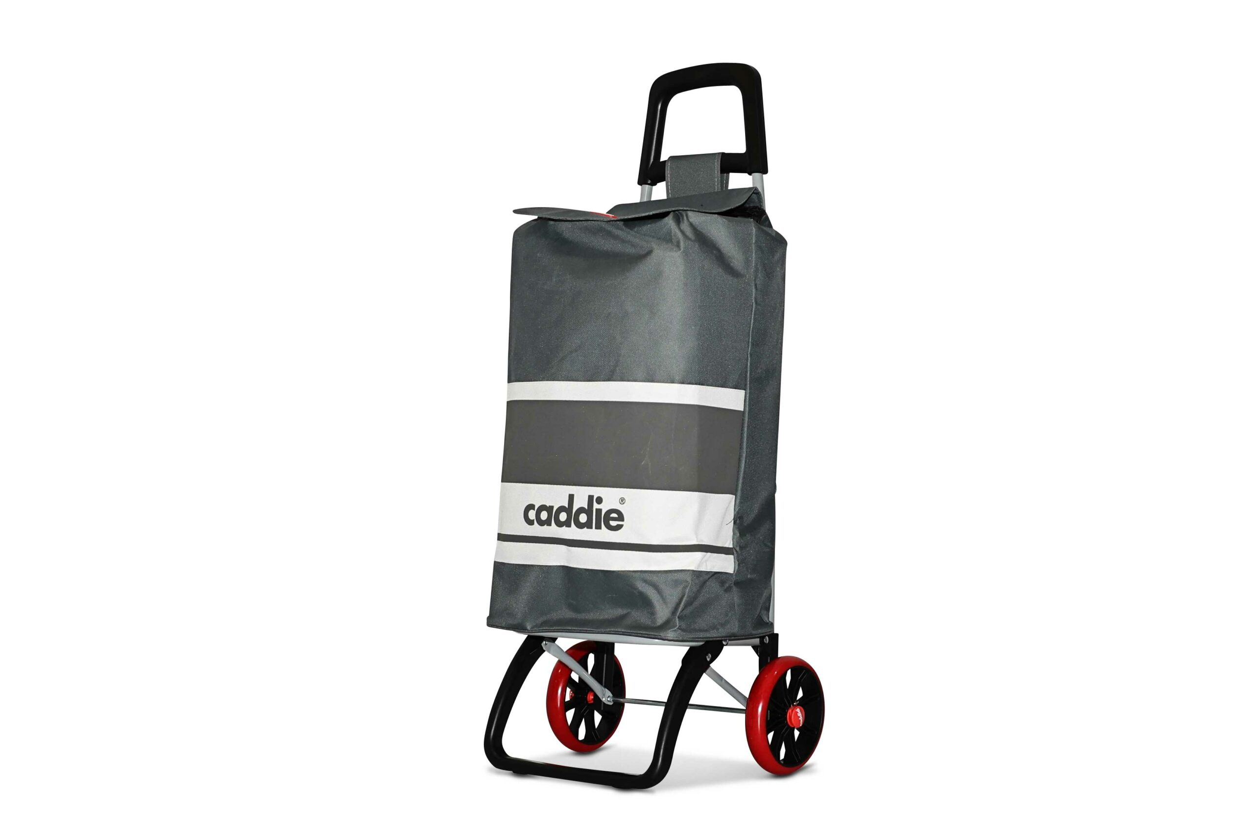 Chariot de course Caddie gris roues +