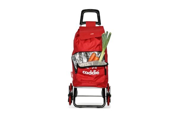 Chariot de course Caddie rouge roues + – Image 6