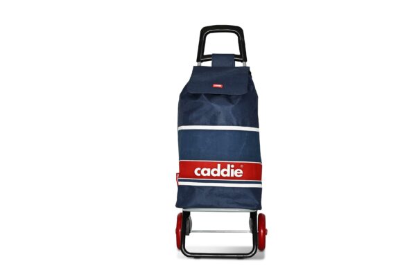 Chariot de course Caddie bleu rouge roues + – Image 8